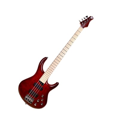 MTD Kingston Z4 4-String Bass Guitar - Trans Cherry w/ Maple FB for sale