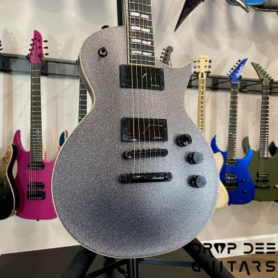 ESP USA Eclipse Electric Guitar w/ Case-Black Sparkle image 3