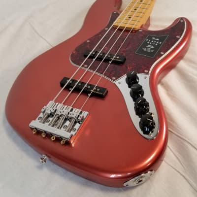 Fender Player Plus Jazz Bass Elec. Bass Guitar, Maple Fingerboard, Aged Candy Apple Red, W/ Deluxe Gig Bag image 4