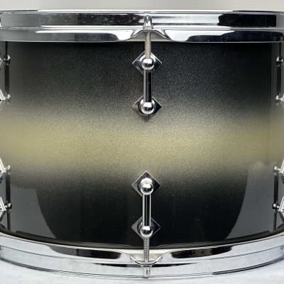 Craviotto 22/13/16/6.5x14" VIDEO Signed 2013 Solid Maple Shell Drum Set - Black/Gold Duco Sparkle Lacquer image 18