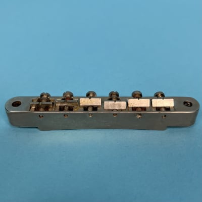 Vintage Gibson Nickel No Wire ABR1 Tune-O-Matic Bridge W/ Box! 1955-1962 image 7