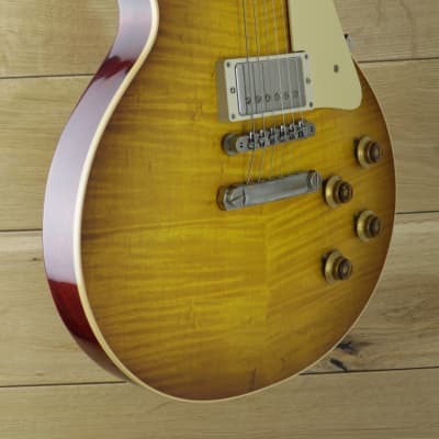 Gibson Custom Made to Measure 59 Les Paul VOS Handpicked Top Golden Poppy Burst 931535 Ex Display Marked image 3