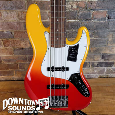 Fender Player Plus Jazz Bass V with Deluxe Bag - Tequila Sunrise image 1