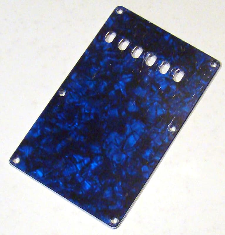 Replacement Rear Cavity Cover for Fender Stratocaster - Blue Pearl image 1