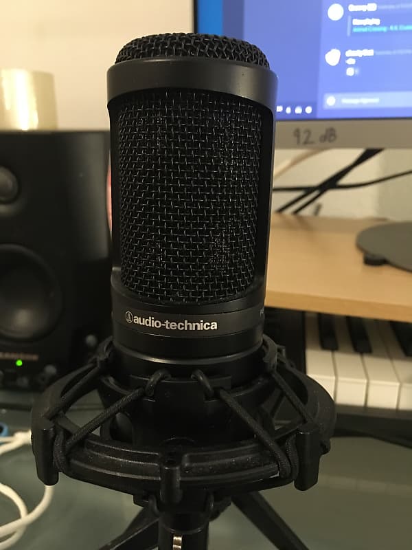 Audio-Technica AT2020 + shockmount + pop filter | Reverb