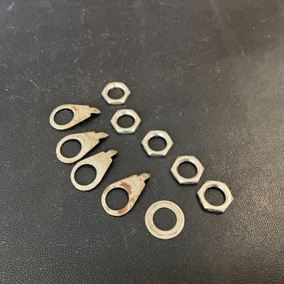 Gibson Vintage 1960’s Volume Tone Jack Pointers Washer Nuts Les Paul ES SG 1966 1967 1968 1969 1960’s image 3