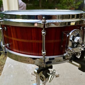 Daville Drumworks 13x5" Stave Padauk Snare Drum - Soundfile! image 1