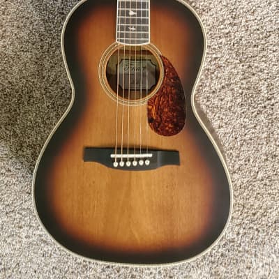 PRS SE P20E Tonare 2022 Acoustic-Electric Parlor Guitar, Tobacco Sunburst | Includes Gigbag image 1