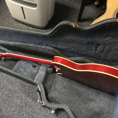 GTX Semi-hollow Copy of gibson es-335 electric Wine red with hard case in excellent condition image 16