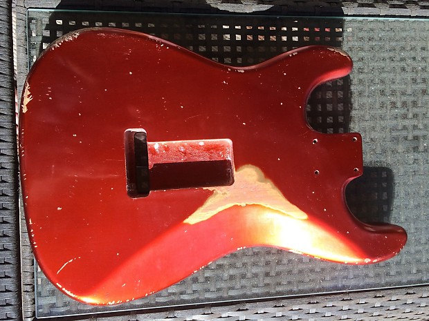 MJT Stratocaster body metallic candy apple red NEW!!! | Reverb
