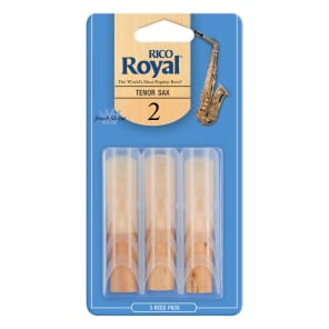 Rico RKB0320 Royal Tenor Saxophone Reeds - Strength 2.0 (3-Pack)