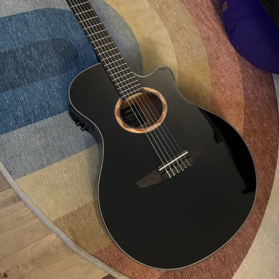 Yamaha NTX700 Black Acoustic Nylon-String Guitar