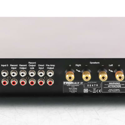 Rega Elicit R Stereo Integrated Amplifier; MM Phono; Remote; Black (SOLD) image 5