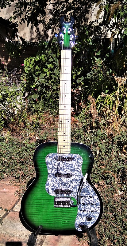 Burns Steer Custom 2002 Unique protype model Brian May green Special image 1