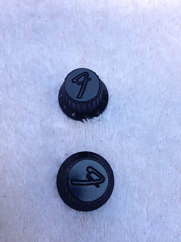Two Fender HM Strat Knobs. Heavy Metal Stratocaster / Reverb
