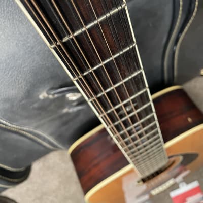 Yamaha FG-512 12 String Acoustic Guitar w/Bridge Pickup Added and Hard Case Included image 5