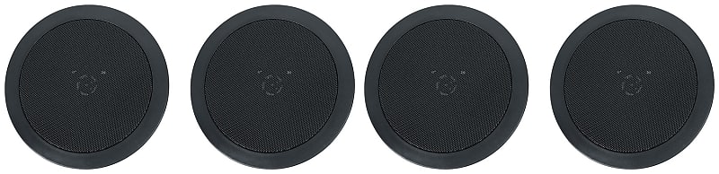 4 Rockville HC55-16 Black 5.25&quot; 300 Watt In-Ceiling Home Theater Speakers 16 Ohm  			