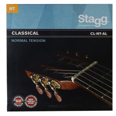 Stagg CL-NT-AL - Jeu de cordes nylon/ filée argent pour guitare classique for sale