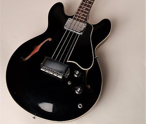 Gibson EB-2 1968 Bass Original Ebony Black with original Hard Shell Case image 1