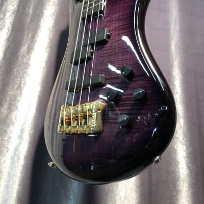 Spector Euro4 LT VFG Electric Bass Guitar Weight Relieved with Gig Bag Violet Fade Gloss image 7