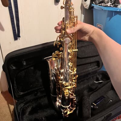 Jupiter JAS110 Eb Intermediate Alto Saxophone Silver/Gold image 20