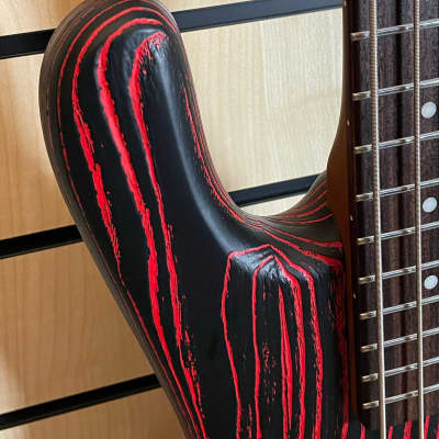 Spector NS Pulse 4 Carbon Series CR Cinder Red Electric Bass Guitar Gigbag image 7