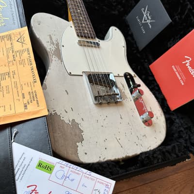2023 Fender Custom Shop 1960 ‘60 Telecaster - White Over Blonde Heavy Relic for sale