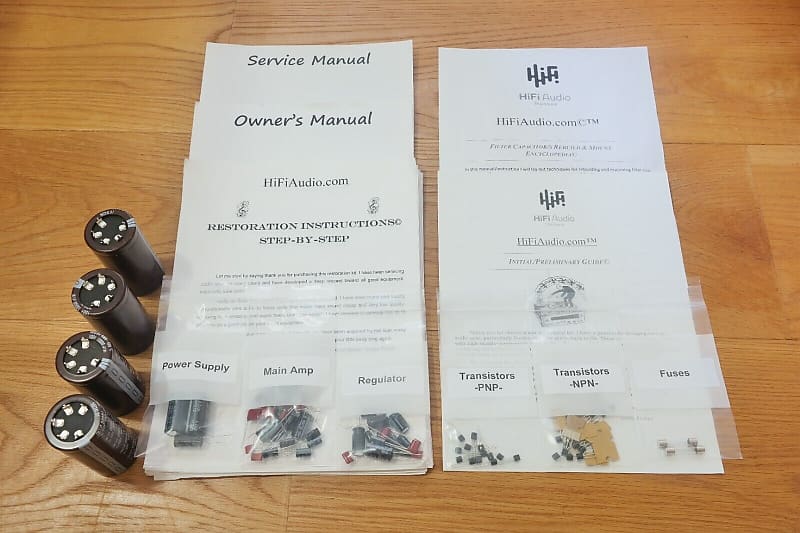 Nikko alpha III restoration kit filter capacitor repair rebuild fix  			