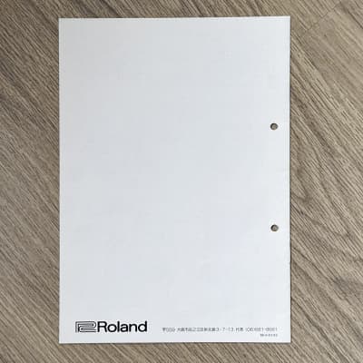 Roland TR-505 // Original Preset Rhythm Score Manual image 2