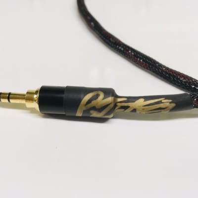 Pine Tree Audio Tri-Braid Auxiliary Cable Black/Red 7ft image 6