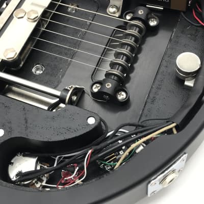 Travel Guitar Ciari Custom Shop-  Satin Black, EMG pickups image 5