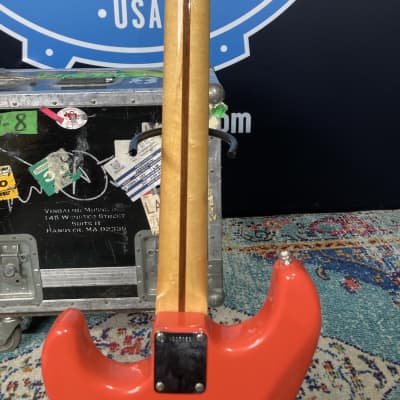 Fender Brad Whitford’s Aerosmith, Larry Brooks Custom Stratocaster, Autographed! Authenticated! (BW2 #22) 1990s - Fiesta Red, American Flag image 22