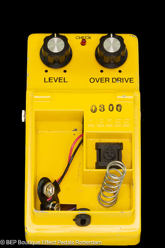 Boss OD-1 Overdrive 1981 Japan s/n 0300 Long Dash with Boss OD-1 Overdrive 1981 Japan s/n 0300 Long Dash with