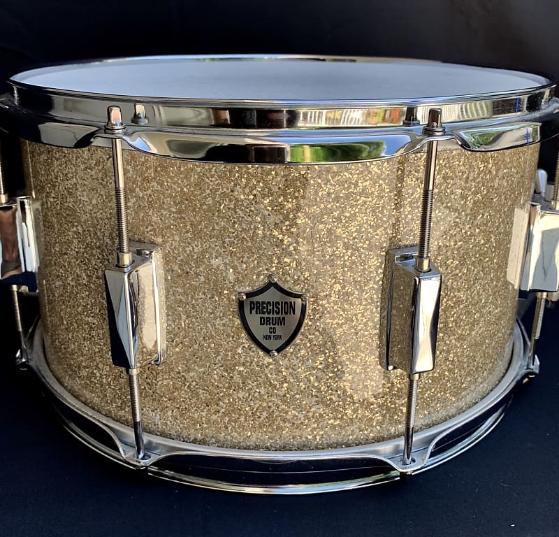 Precision Drum Company - Custom 14x8 15-ply Maple Shell - 2010 - Ginger  Glass Glitter