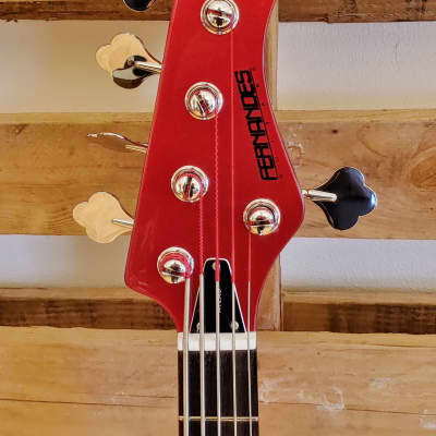 2012 Fernandes Atlas 5 Deluxe Candy Apple Red NEW OLD STOCK image 5