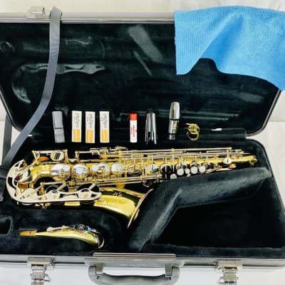 YAMAHA YAS-200AD ADVANTAGE ALTO SAXOPHONE - MINTY CONDITION W/ XTRAS YAS - 200AD 2010's - Brass Clear Lacquer image 1