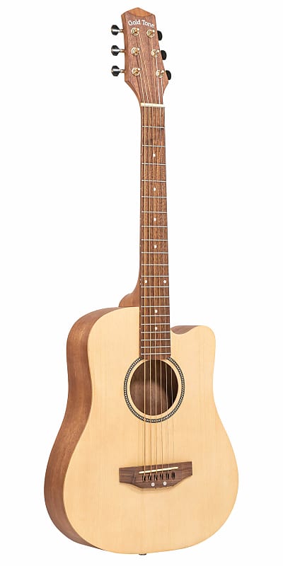Gold Tone M-Guitar Solid Spruce Top Nato Neck 6-String Acoustic Micro-Guitar w/Gig Bag image 1