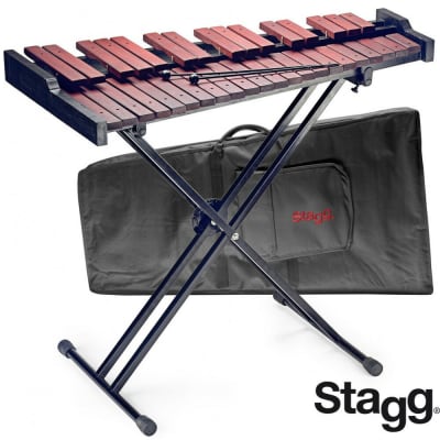 Stagg  XYLO-SET 37 Desktop 37-Key Xylophone Set w/Gig Bag, Stand & Pair of Mallet image 1