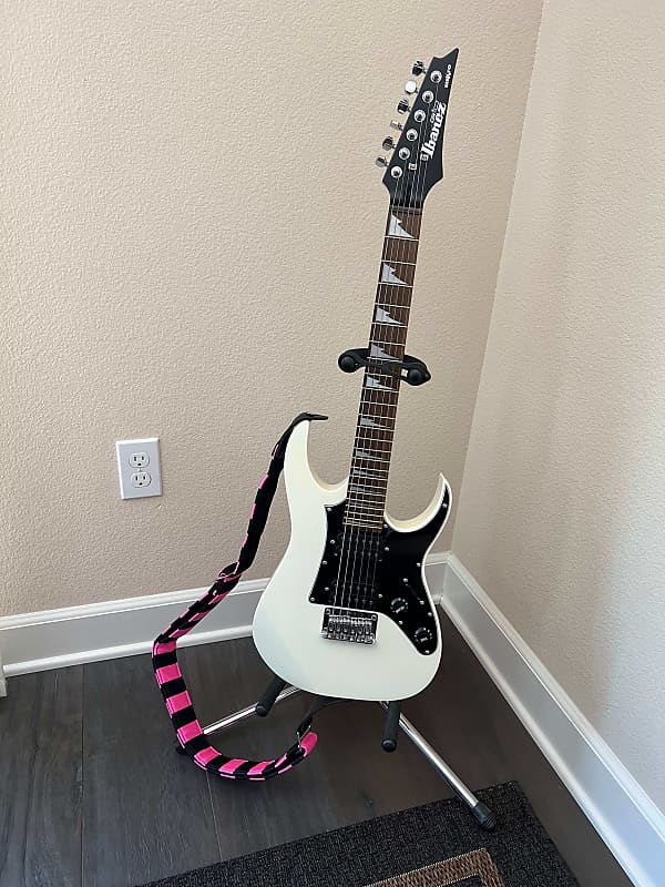 Ibanez Mikro ShortScale Electric Guitar 2010s Ivory Reverb