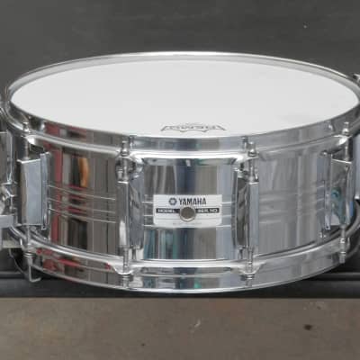 Yamaha SD-755-MB Chrome Steel Shell Snare Drum 14