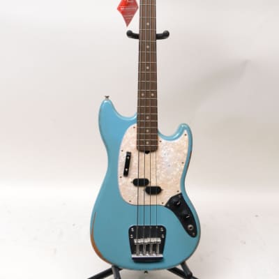 Fender Justin Meldal Johnsen JMJ Road Worn Mustang Bass Daphne Blue Rosewood Fingerboard image 2