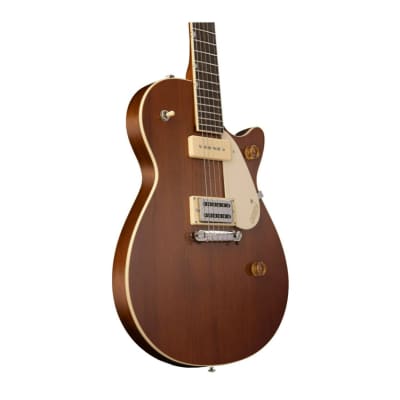 Gretsch G2215-P90 Streamliner Junior Jet Club 6-String Electric Guitar with Laurel Fingerboard and Three-Way Pickup Switching (Right-Handed, Single Barrel Stain) image 5