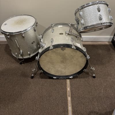 Slingerland Rare Vintage 60s Blue/Silver Duco Drum Set | Reverb