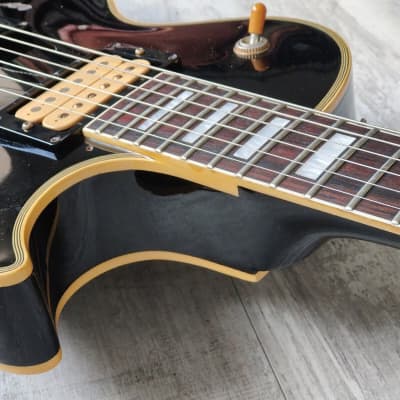 1990's Orville (Gibson) Japan LPC-75 '60's Reissue Les Paul Custom (Black) image 7