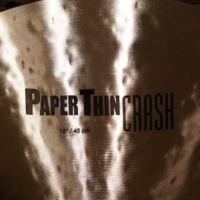 Zildjian 18" K. Paper Thin Crash Cymbal - 1102g image 2