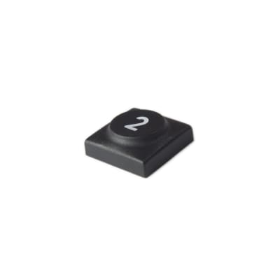 Oberheim - Xpander , Matrix 12 - Black panel switch cap with numeral '2'