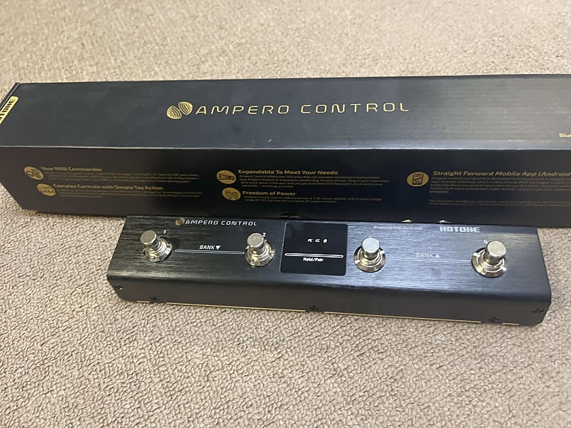 Hotone Ampero Control 4-Button Bluetooth MIDI Controller 2021 - Present - Black image 1