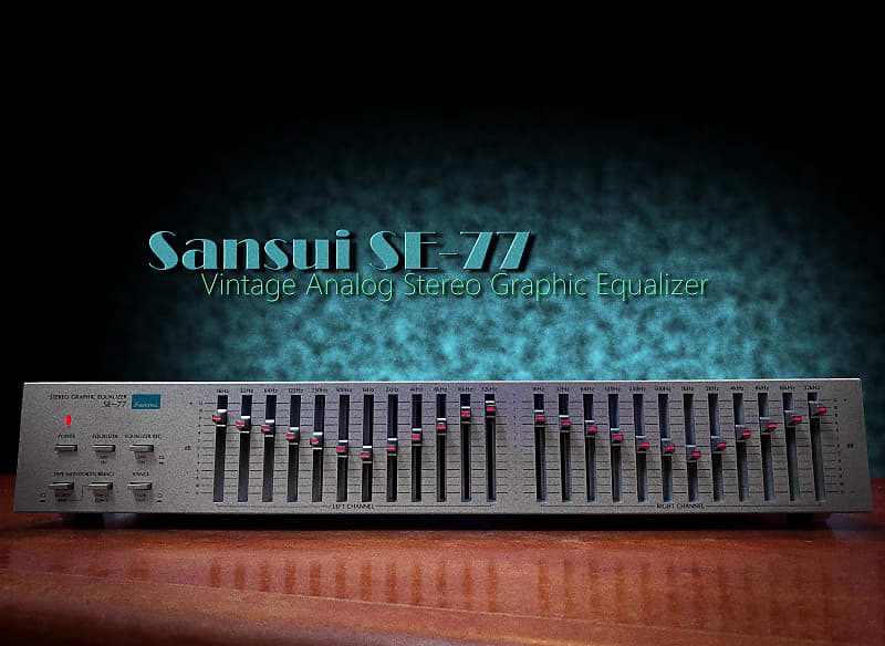 SANSUI SE-77 RARE Vintage Stereo Graphic Equalizer  			