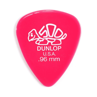 Dunlop 41P96 Delrin 500 Standard .96mm Guitar Picks (12-Pack)