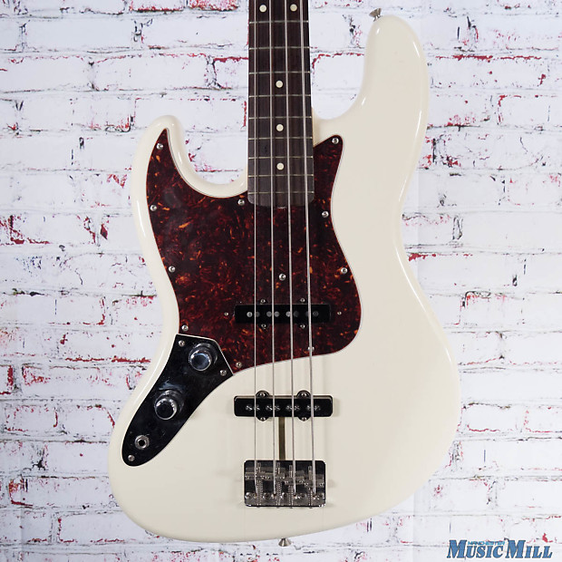 1997-1998 Fender Japan Left-Handed '62 Reissue Jazz Bass Olympic White w/HSC image 1